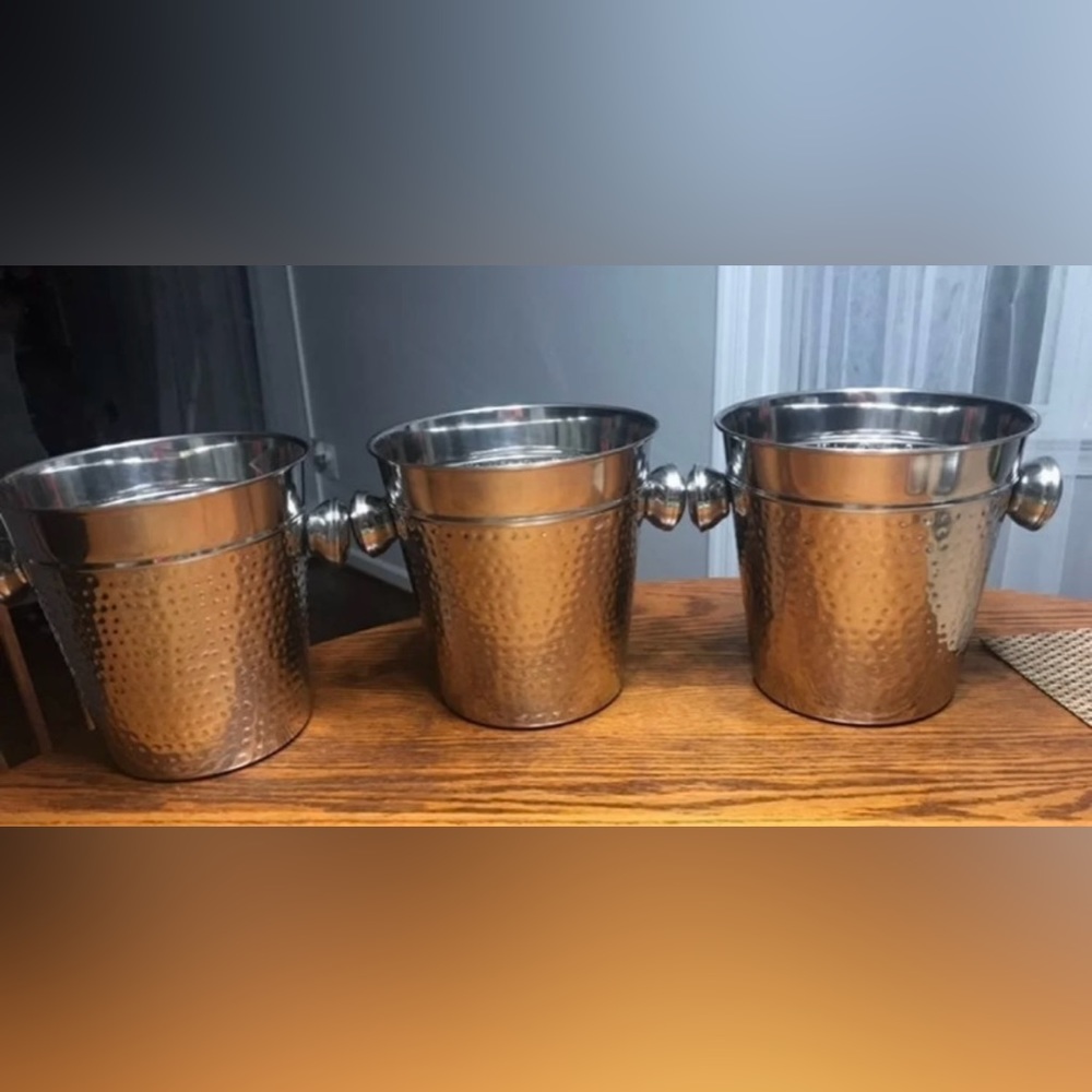 Stainless Steel Wine Cooler tub set of 3 #102555